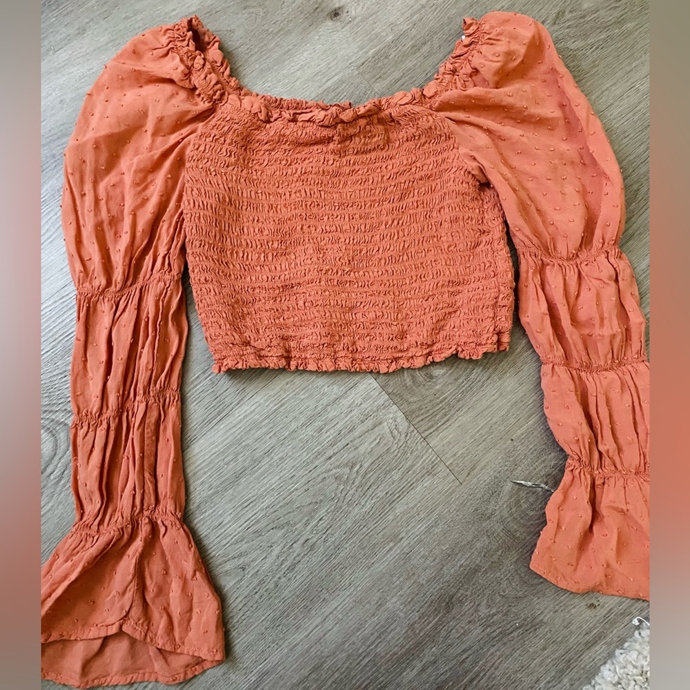Orange Wild Fable Crop Top